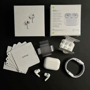 Apple AirPods Pro True Wireless Earbuds in White with Case and Accessories